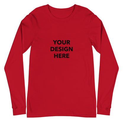 Custom Long Sleeve Shirt, Customized Text Shirt, Personalized T-Shirt, Custom Unisex Shirt, Custom Logo Tee, Print With Your Design Or Logo