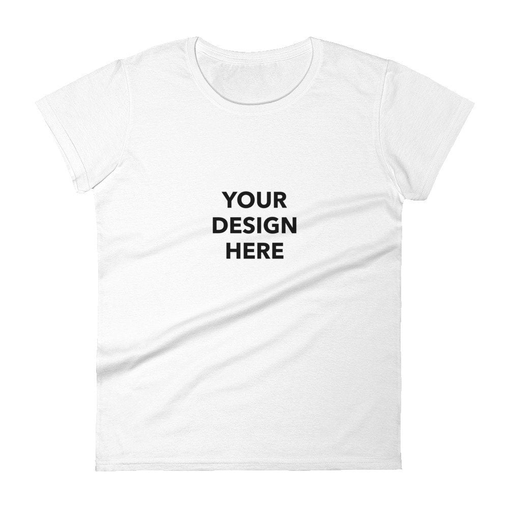 Custom Women's Short Sleeve T-Shirt, Customized Women's Shirt, Personalized Printed T-Shirt, Custom Women's Short Sleeve Shirt