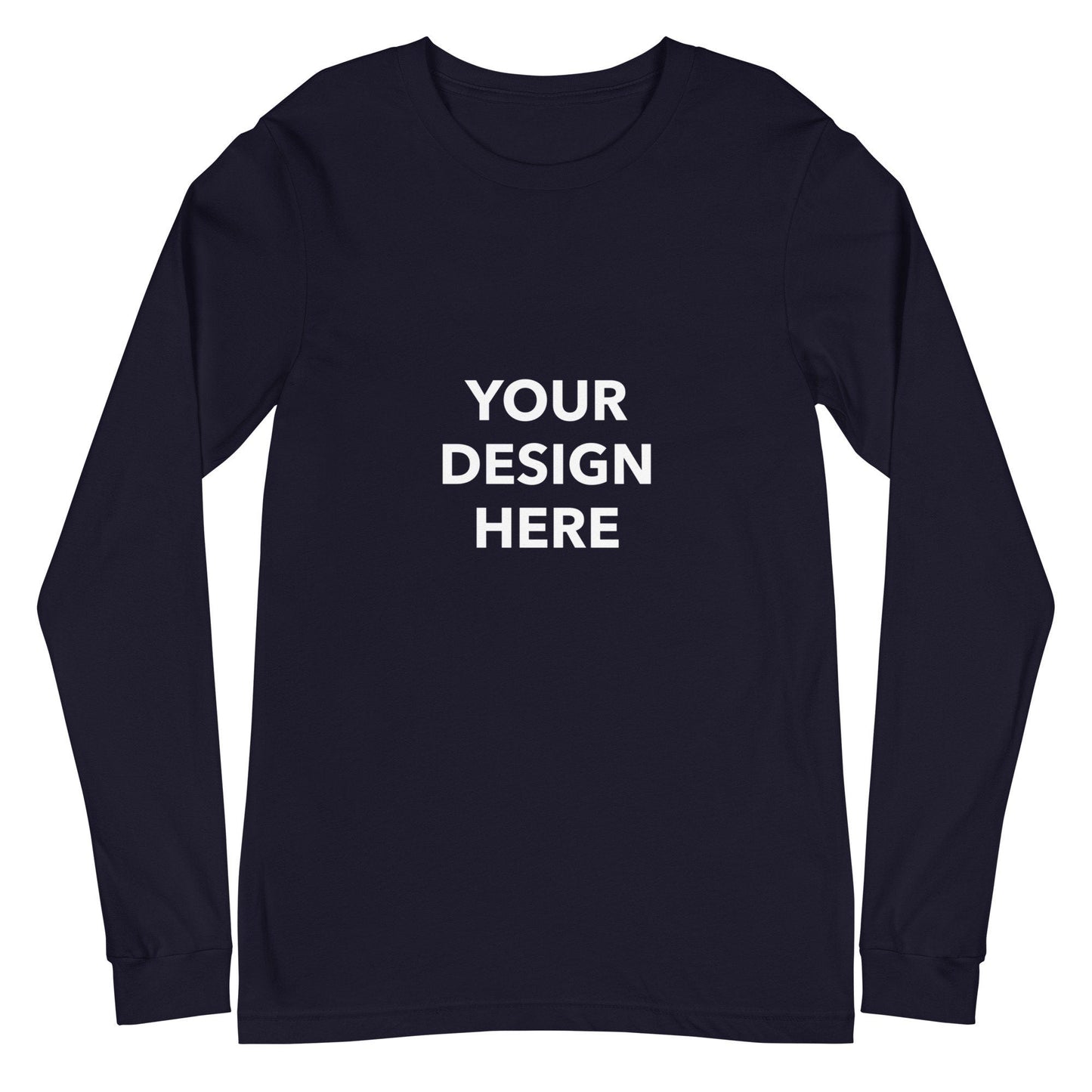 Custom Long Sleeve Shirt, Customized Text Shirt, Personalized T-Shirt, Custom Unisex Shirt, Custom Logo Tee, Print With Your Design Or Logo