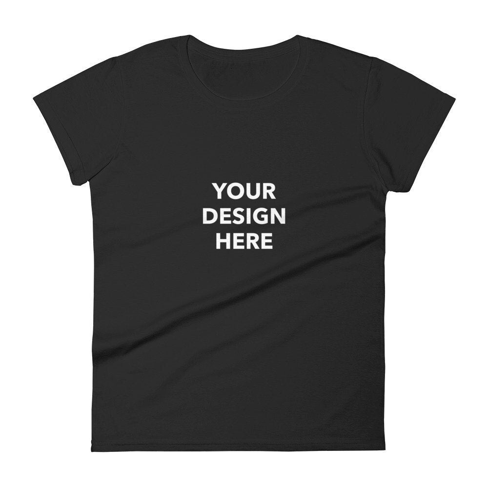 Custom Women's Short Sleeve T-Shirt, Customized Women's Shirt, Personalized Printed T-Shirt, Custom Women's Short Sleeve Shirt