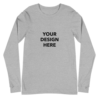 Custom Long Sleeve Shirt, Customized Text Shirt, Personalized T-Shirt, Custom Unisex Shirt, Custom Logo Tee, Print With Your Design Or Logo